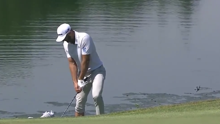 Watch: DJ holes out from the water